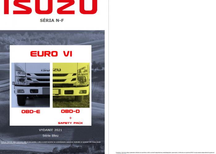 Katalóg Isuzu Séria N-F Euro VI OBD-D Safety Pack OBD-E